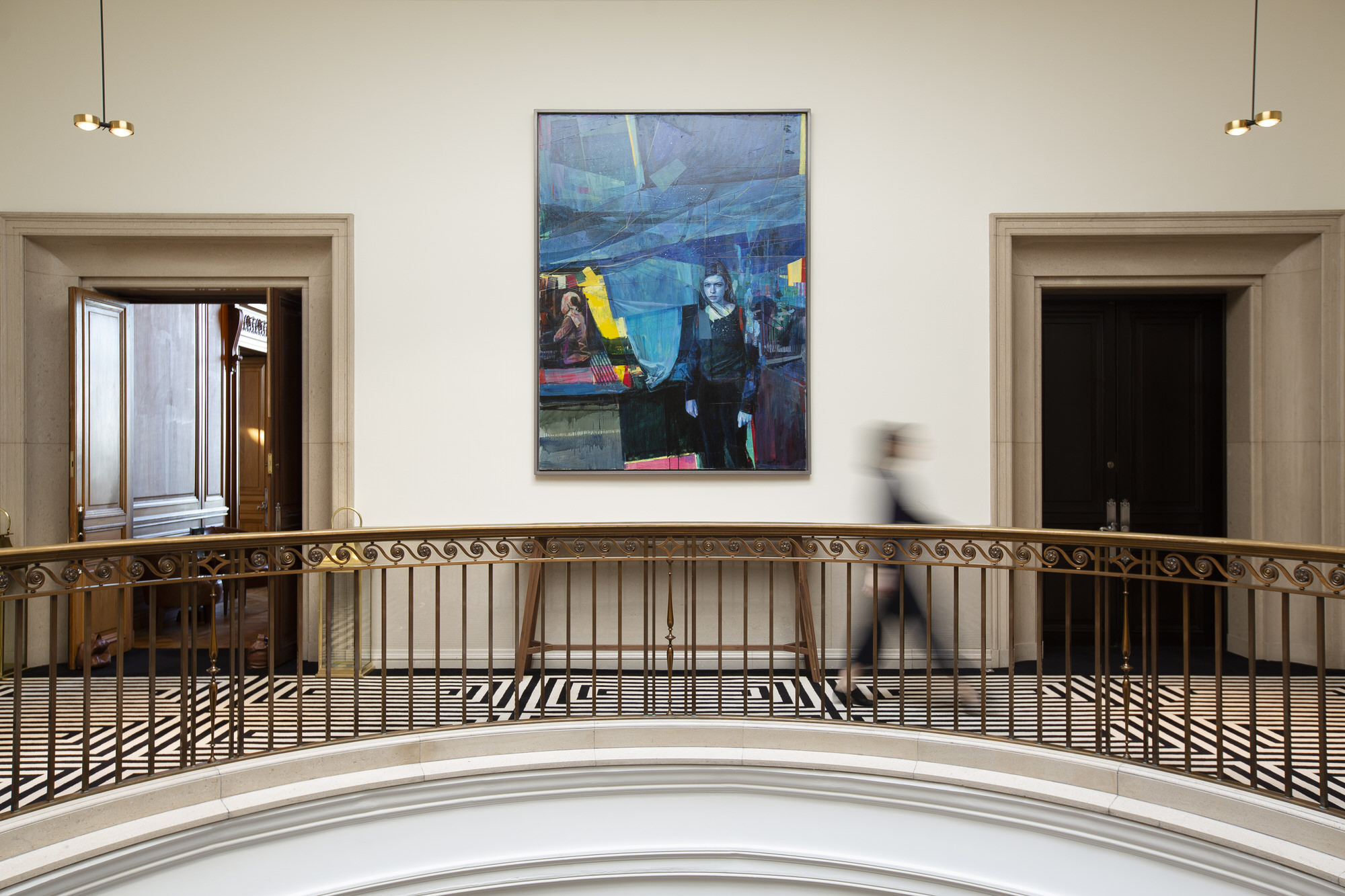 Contemporary art on the atrium gallery