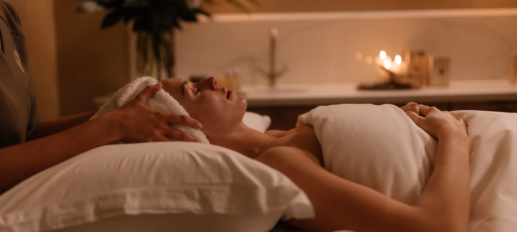 Tranquil spa treatment room